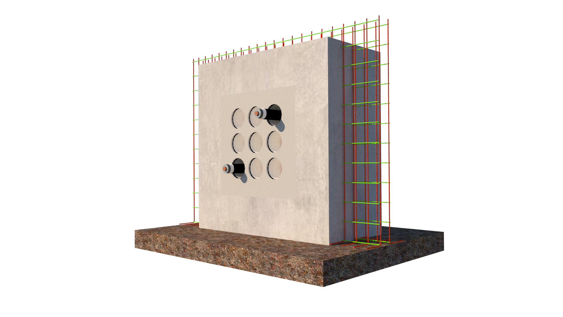 ROPI Systém prostupů betonových stěn