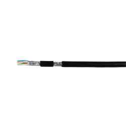 Vnější kabel ICS IE UC900 SS23 Cat.7 (L)H + pancéřování + PE, odolný proti UV, černý