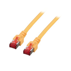 RJ45 Patch kábel S/FTP, Cat.6, LSZH, 50m, žltý